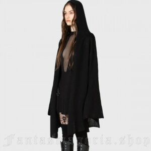 Killstar NWT Forget wishing hooded cardigan. No longer sold in Black. Sz Medium